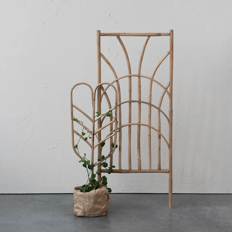 Hello Honey® 27.5" Natural Handmade Rattan Trellis
