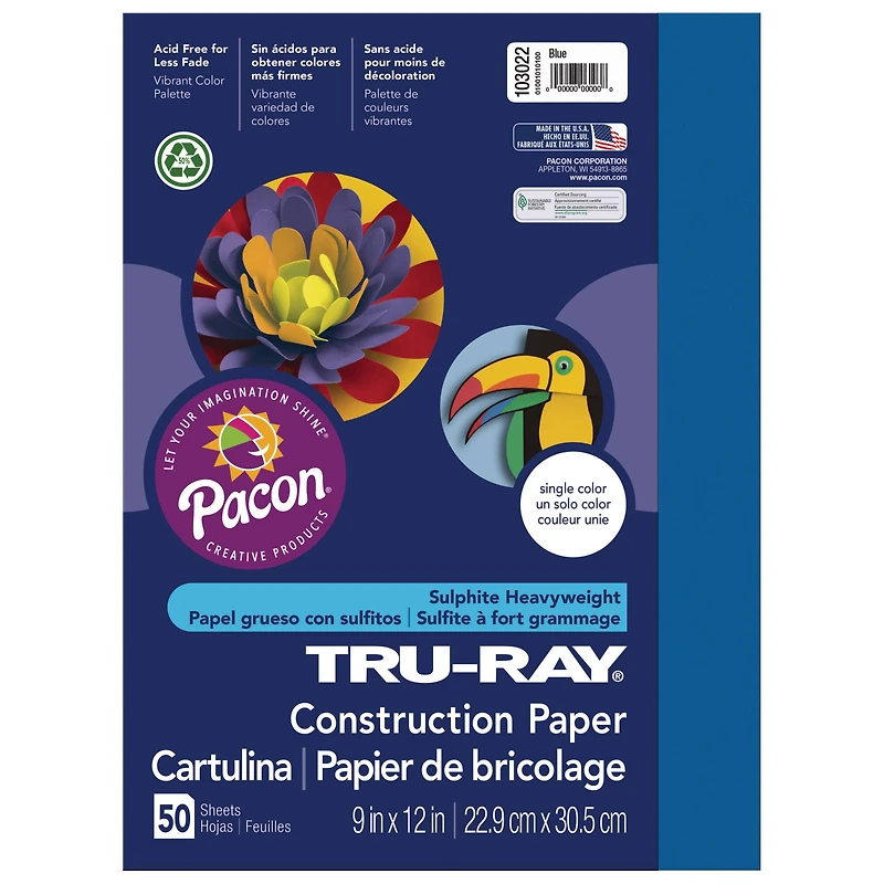Pacon® Tru-Ray® 9" x 12" Construction Paper