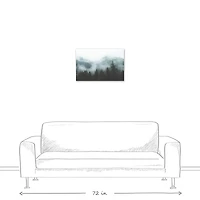 Foggy Mountainscape Canvas Wall Art