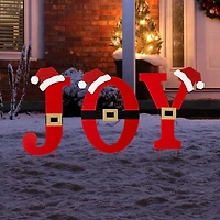 Glitzhome® 2.5ft. Metal Joy Yard Stake Set