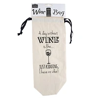 Personality Case™ Day Without Canvas Wine Bag