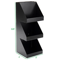 Mind Reader Black 3-Tier Coffee & Tea Condiment Organizer