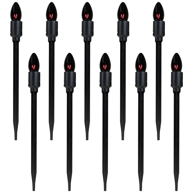 10ct. Purple C9 Bulb Halloween Pathway Markers