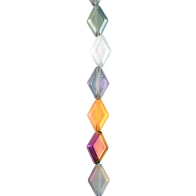 Multicolor Glass Diamond Beads, 10mm by Bead Landing™