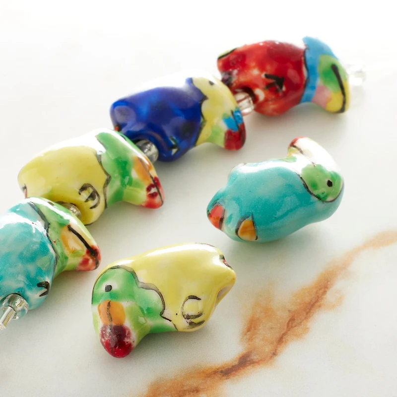 Ceramic Toucan Beads, 22mm by Bead Landing™