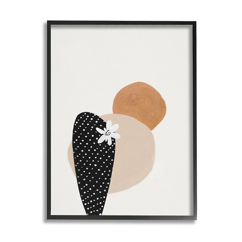 Stupell Industries Floral Prickly Pear Cactus Terracotta Abstract in Frame Wall Art