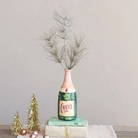 Hello Honey® 11" Cheers Champagne Bottle Stoneware Vase