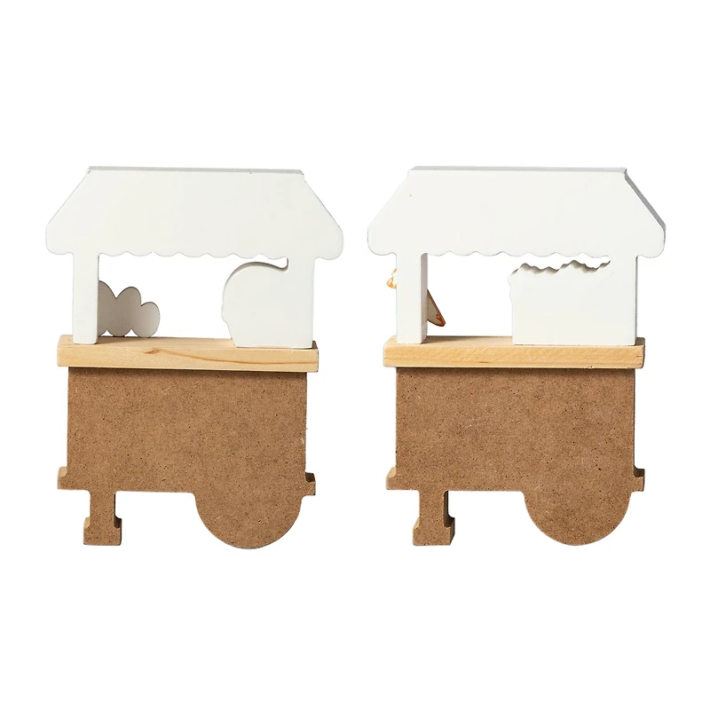 Glitzhome® 6" Easter Wooden Booths Table Décor Set
