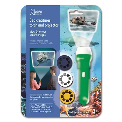 Brainstorm Toys Natural History Museum Sea Creatures Flashlight & Projector