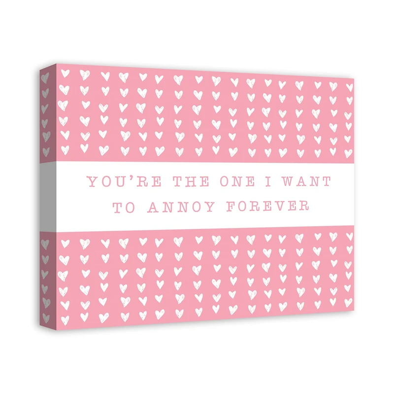 One Annoy Forever Pink Canvas Wall Art