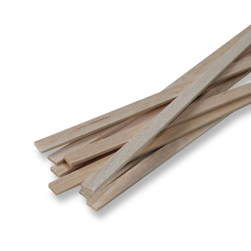 Guillow's 1/8" x 3/8" x 36" Balsa Wood Slats, 10ct.