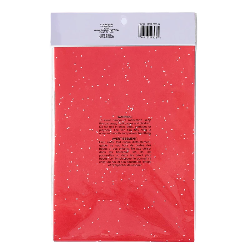 Red Glitter Snow Tissue Paper, 24ct. by Celebrate It™