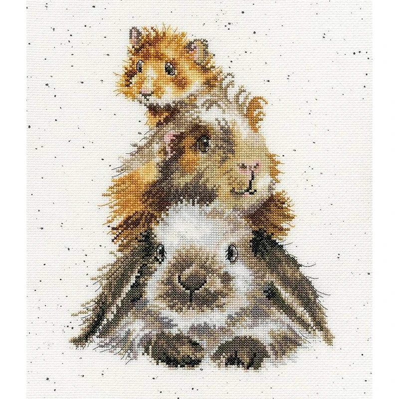 Bothy Threads Piggy In The Middle Counted Cross Stitch Kit 