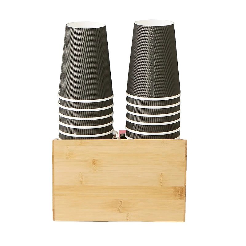 Mind Reader Brown 7 Compartments Coffee Condiment and Accessories Organizer