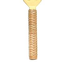 Hello Honey® 6" Brass & Bamboo Bottle Opener with Handle