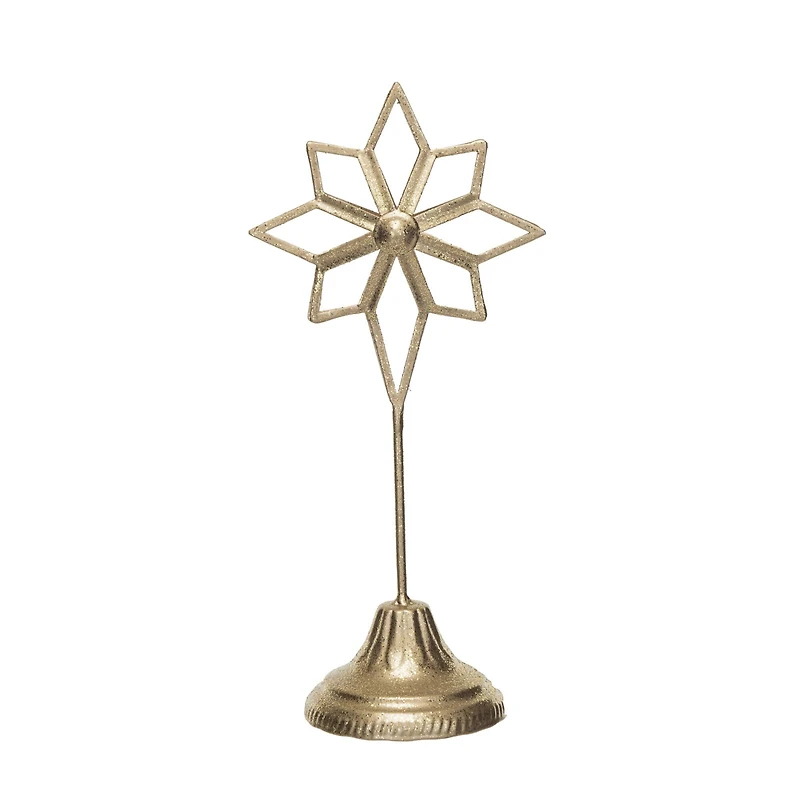 Hello Honey® 10.25" Gold Metal Star Decor on Stand