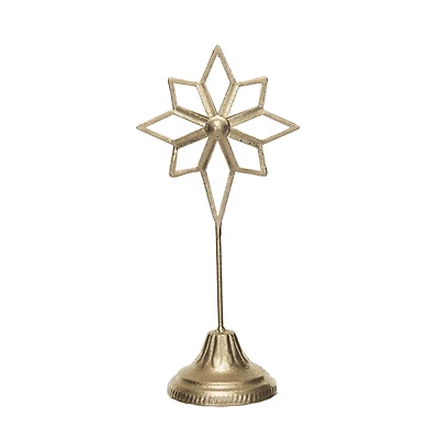 Hello Honey® 10.25" Gold Metal Star Decor on Stand
