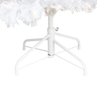 6.5ft. Pre-Lit White Winston Pine Artificial Christmas Tree, Clear Lights