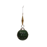 8" Green Ball Ornament with Star by Ashland®
