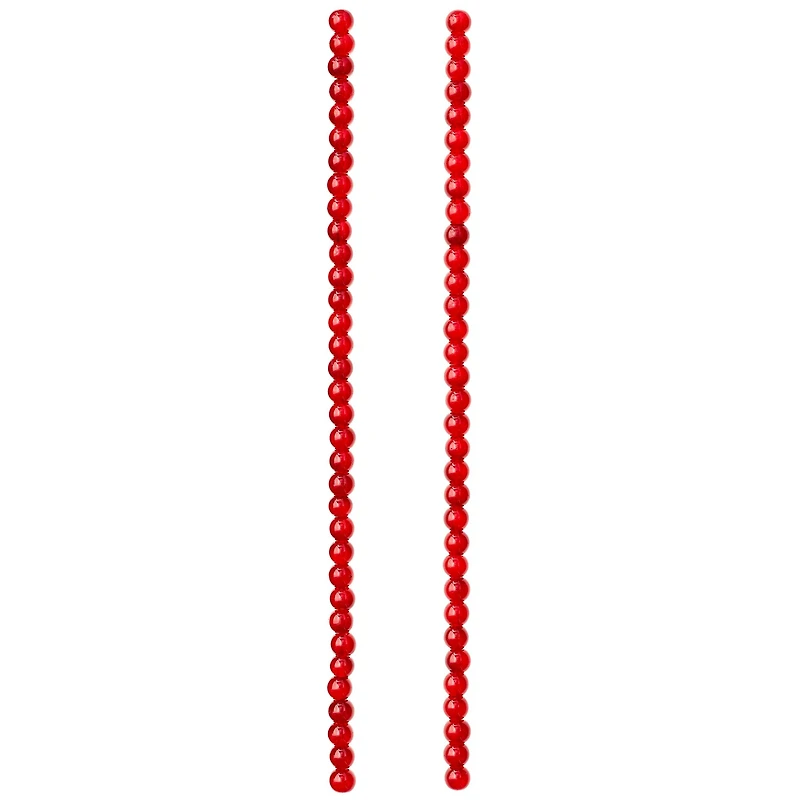 9 Pack: Burgundy Glass Round Beads, 6mm by Bead Landing™