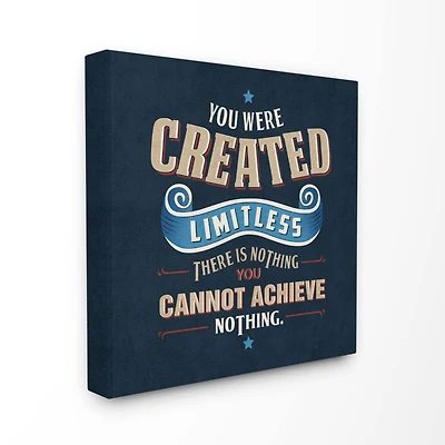 Stupell Industries You Are Limitless Inspirational Canvas Wall Art
