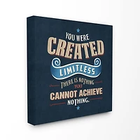 Stupell Industries You Are Limitless Inspirational Canvas Wall Art
