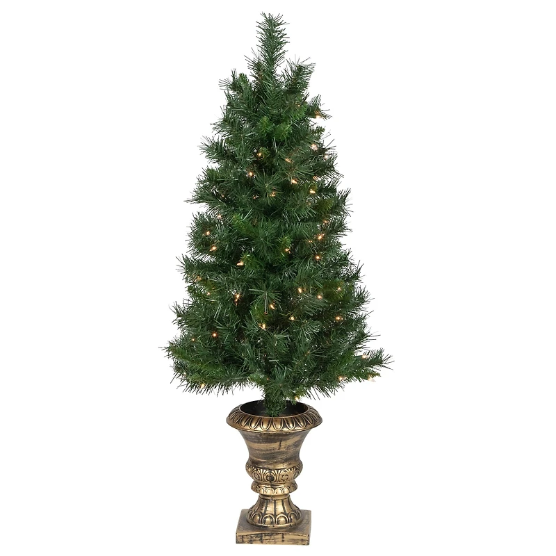 5-Piece Pre-Lit Norwich Pine Artificial Christmas Entryway Set