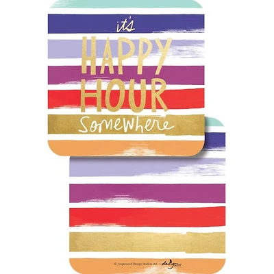 JAM Paper It's Happy Hour Somewhere Coasters
