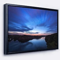 Designart - Blue Night Sky with River