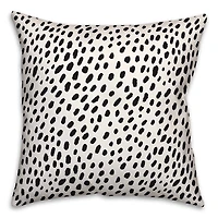Black and White Spots 18" x 18" Throw Pillow
