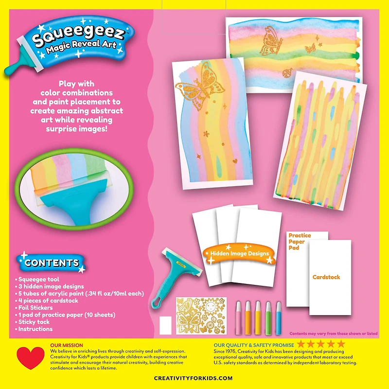 Creativity for Kids® Butterfly Squeegeez Magic Reveal Art
