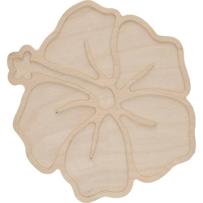 Leisure Arts® 10" Hibiscus Welled Wood Surface