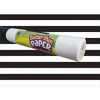 Teacher Created Resources Better Than Paper® Black & White Stripes Bulletin Board Roll, 4ct.