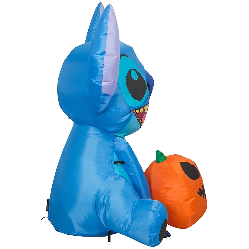 3ft. Airblown® Inflatable Halloween Stitch with Pumpkin