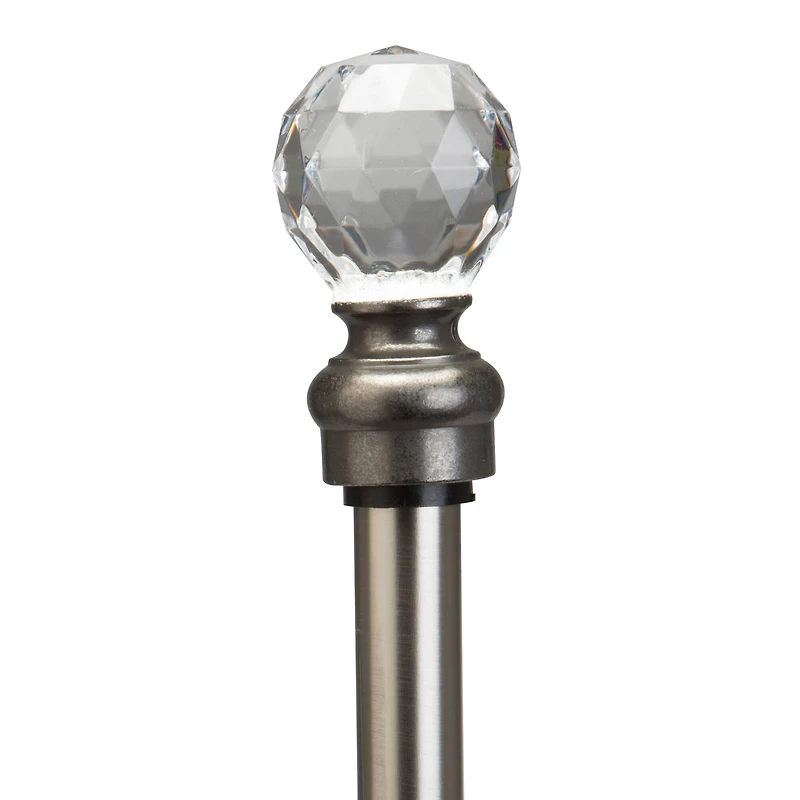 Home Details Crystal Ball Curtain Rod
