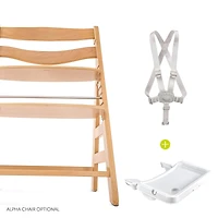 Hauck 3-in-1 Table Alpha Tray & 5-Point Harness Set