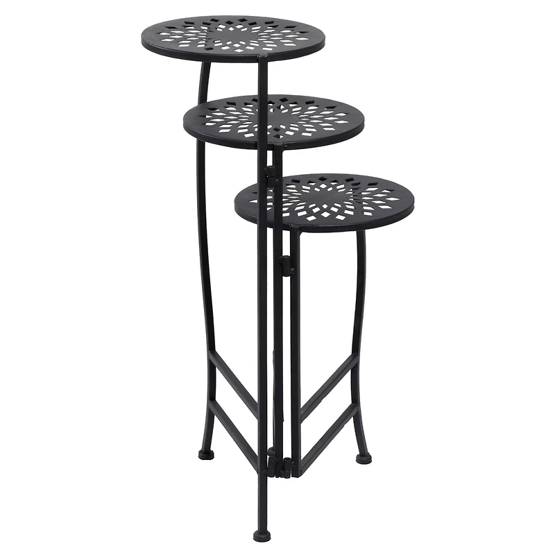 2ft. Black Metal Traditional Plantstand