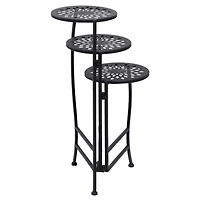 2ft. Black Metal Traditional Plantstand