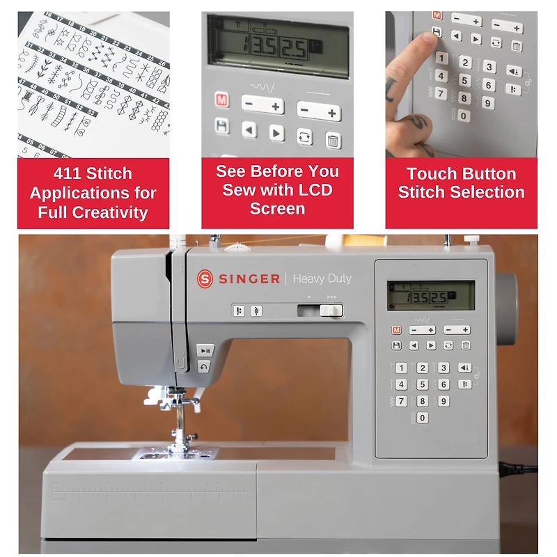 SINGER® HD6700C Heavy Duty Sewing Machine