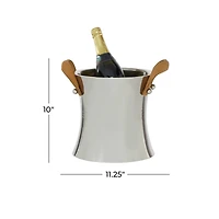 11" Stainless Steel Contemporary Wine Bucket