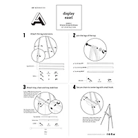 Art Alternatives Stained Wood Display Easel