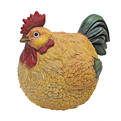 Design Toscano 7" Roly-Poly Ball of Chicken Statue