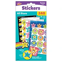 TREND Enterprises® All Stars Mixed Stickers Variety Pack, Pack of 240