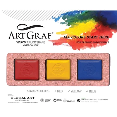 Global Art ArtGraf® Tailor Shape Primary Colors Pigment Disc Set
