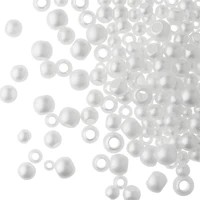 White Pearl Plastic Round Craft Beads by Bead Landing™