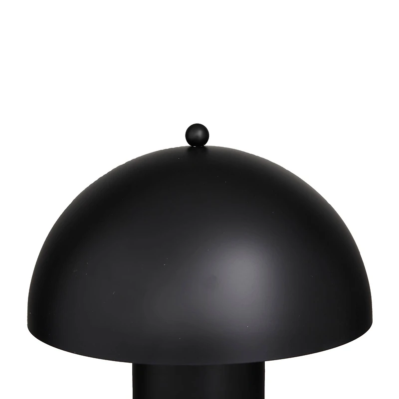 Black Metal Contemporary Table Lamp, 14" x 14" x 22"