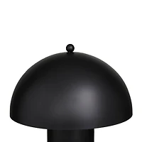 Black Metal Contemporary Table Lamp, 14" x 14" x 22"