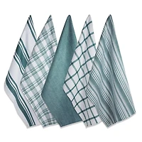 DII® Teal Woven Dishtowel Set
