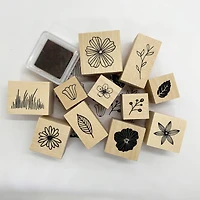 Floral Wood Stamp Jar Set by Recollections™