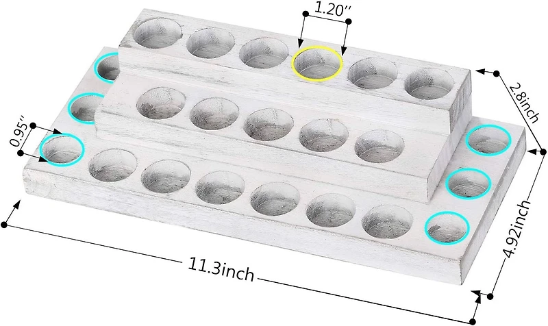 NEX™ 3-Tier Essential Oils Storage for 5, 10, 15, 20mL Bottles